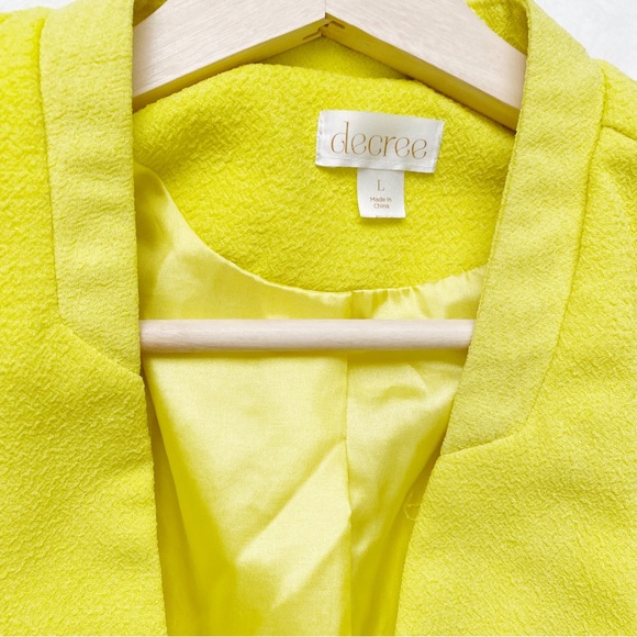 Neon Yellow Cropped Jacket - Picture 5 of 11